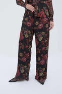RAISHMA Floral Black Trousers
