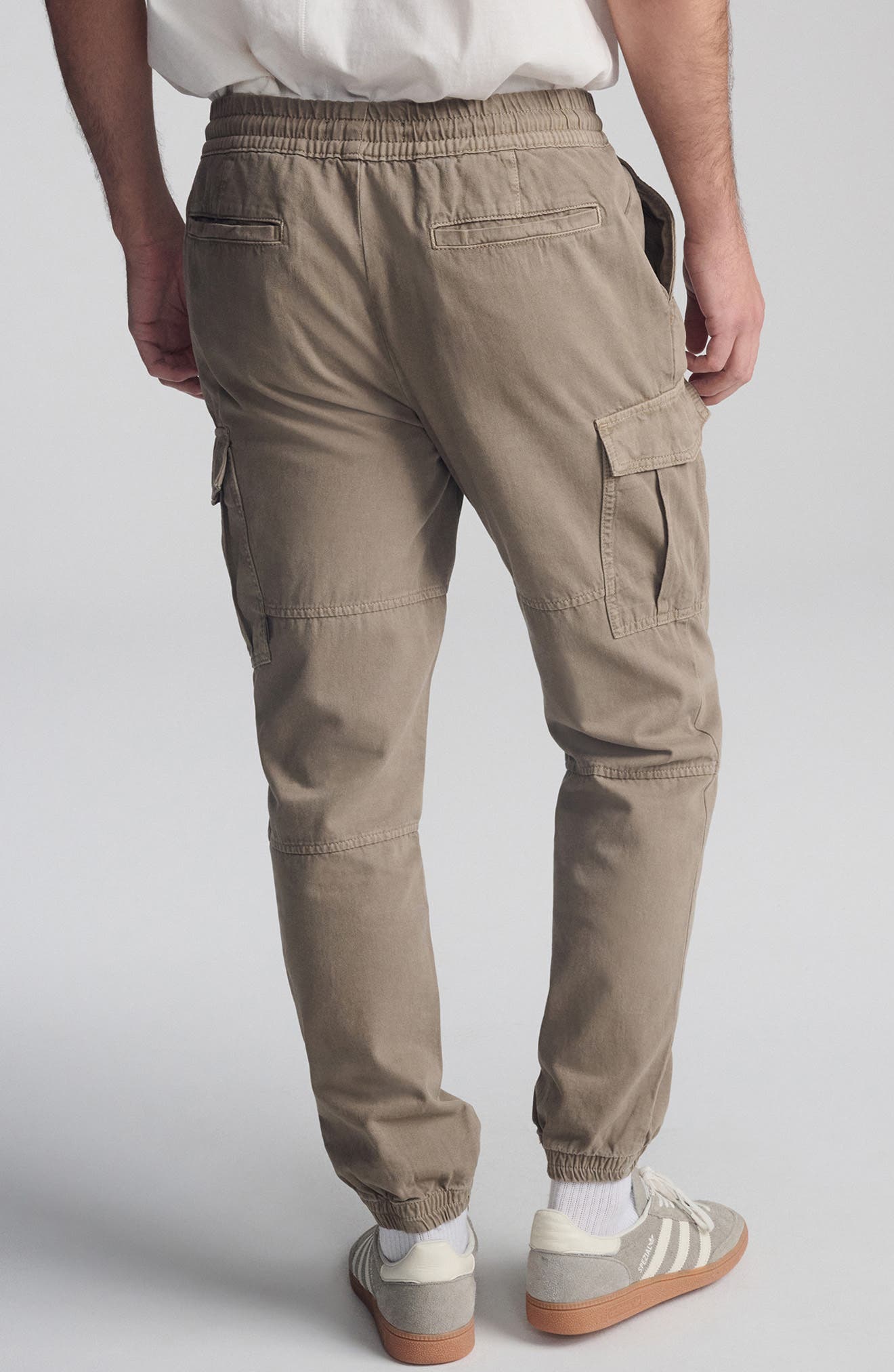 Drawstring Cotton Cargo Joggers - image 2