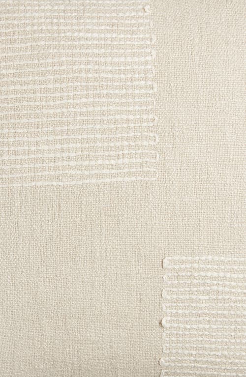 Nordstrom Textured Cotton & Linen Blend Accent Pillow In Beige Oatmeal