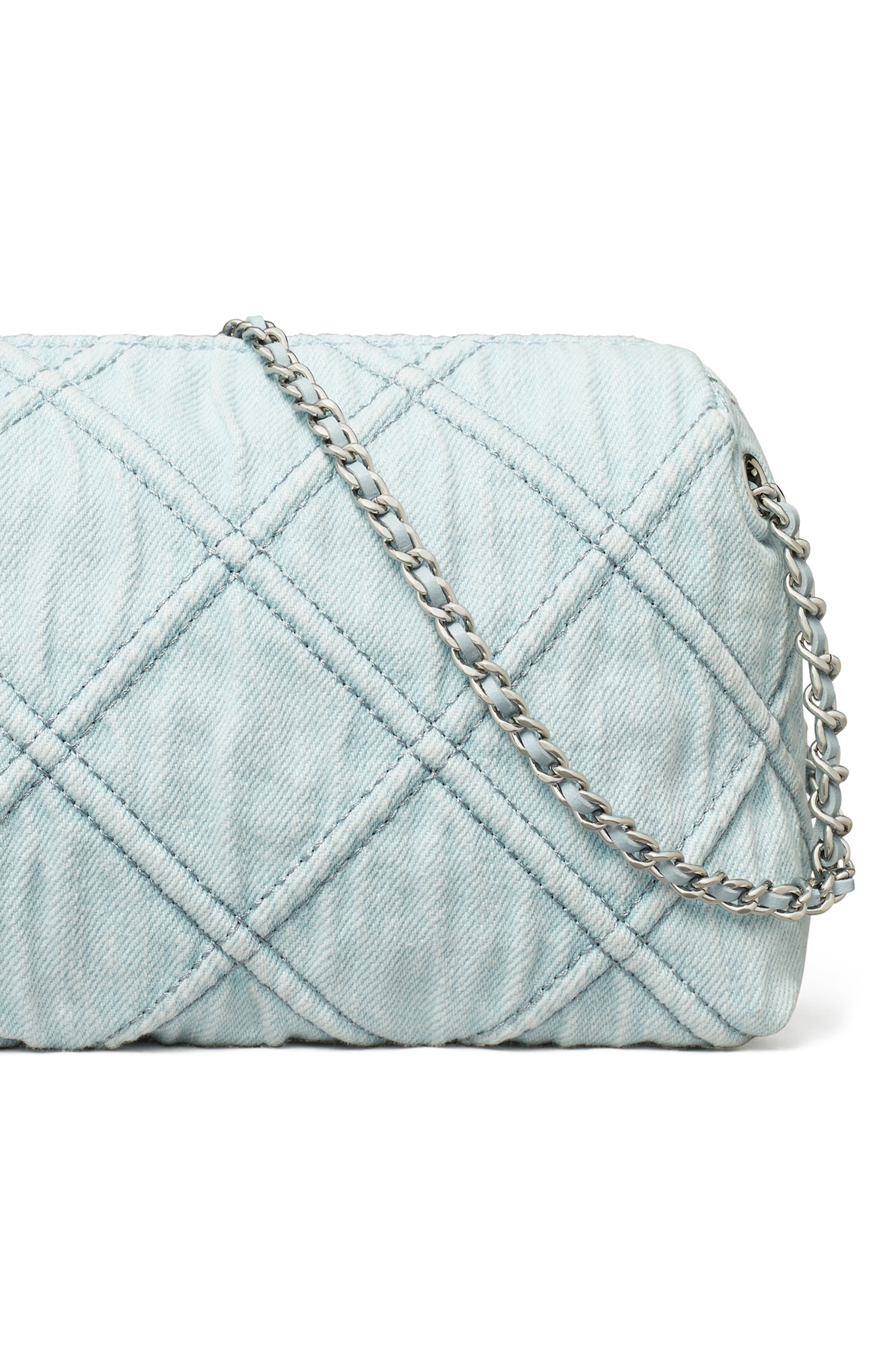 Fleming Denim Soft Crossbody Bag, Alternate, color, SELTZER
