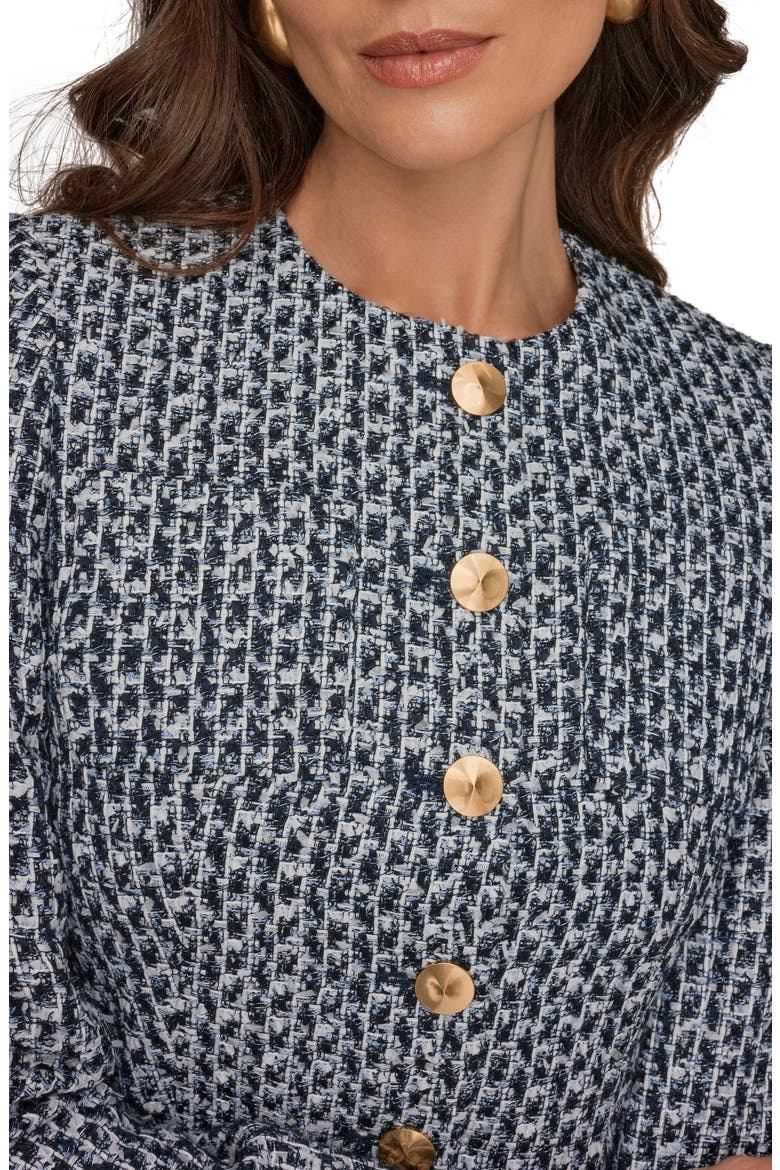 Tweed Crop Jacket, Alternate, color, NIGHTFALL MULTI