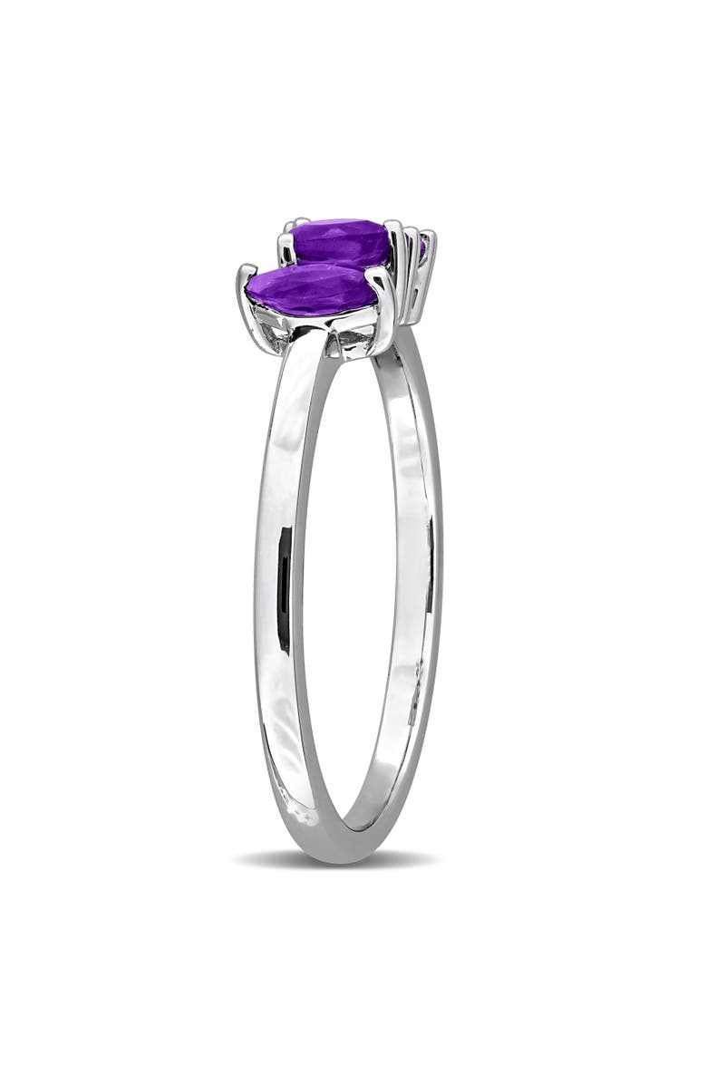 Julianna B. Amethyst 3-Stone Ring in Sterling Silver, Alternate, color, Amethyst