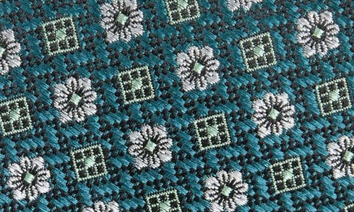 Nordstrom Montagna Neat Floral Medallion Silk Jacquard Tie In Green