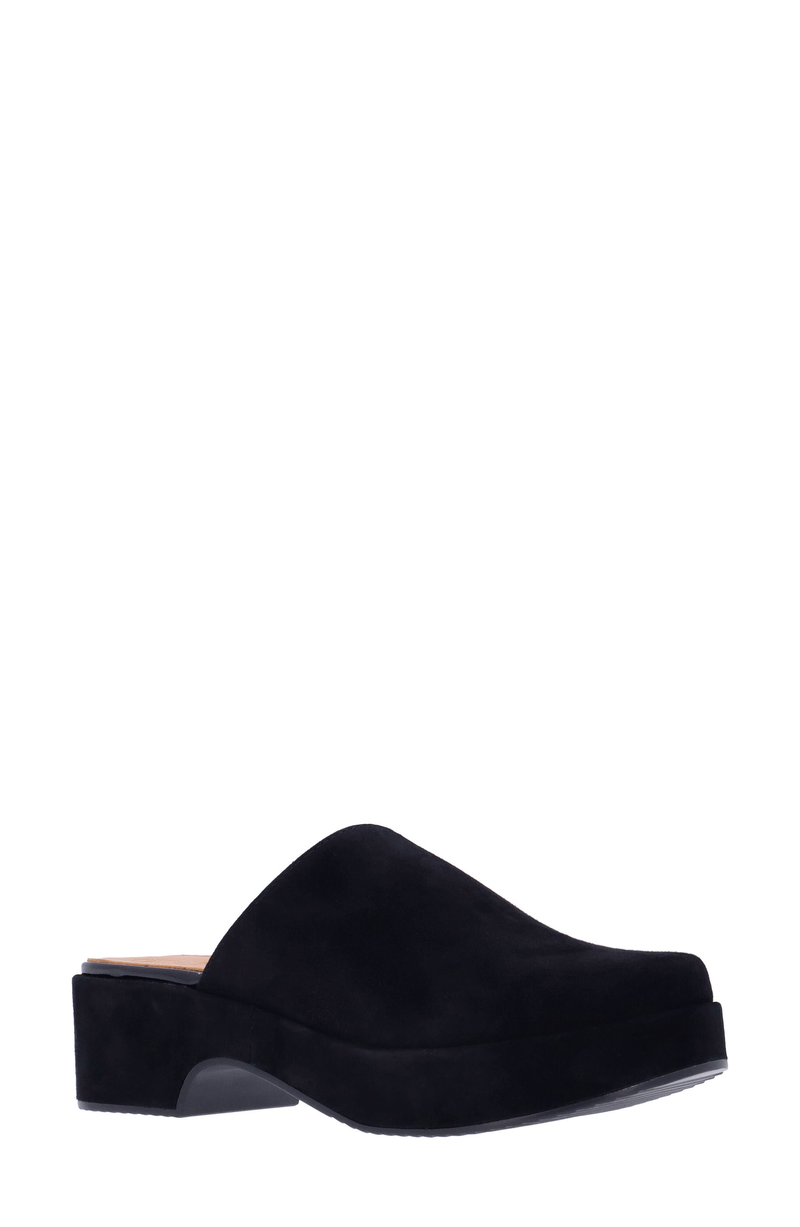 L'Amour des Pieds Galana Platform Mule, Main, color, Black