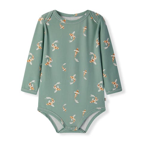Cotton Stretch Long Sleeve One Piece (Baby)