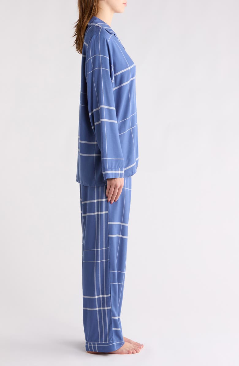 Papinelle Comfy Plaid Pajamas, Alternate, color, Navy/ Biscuit