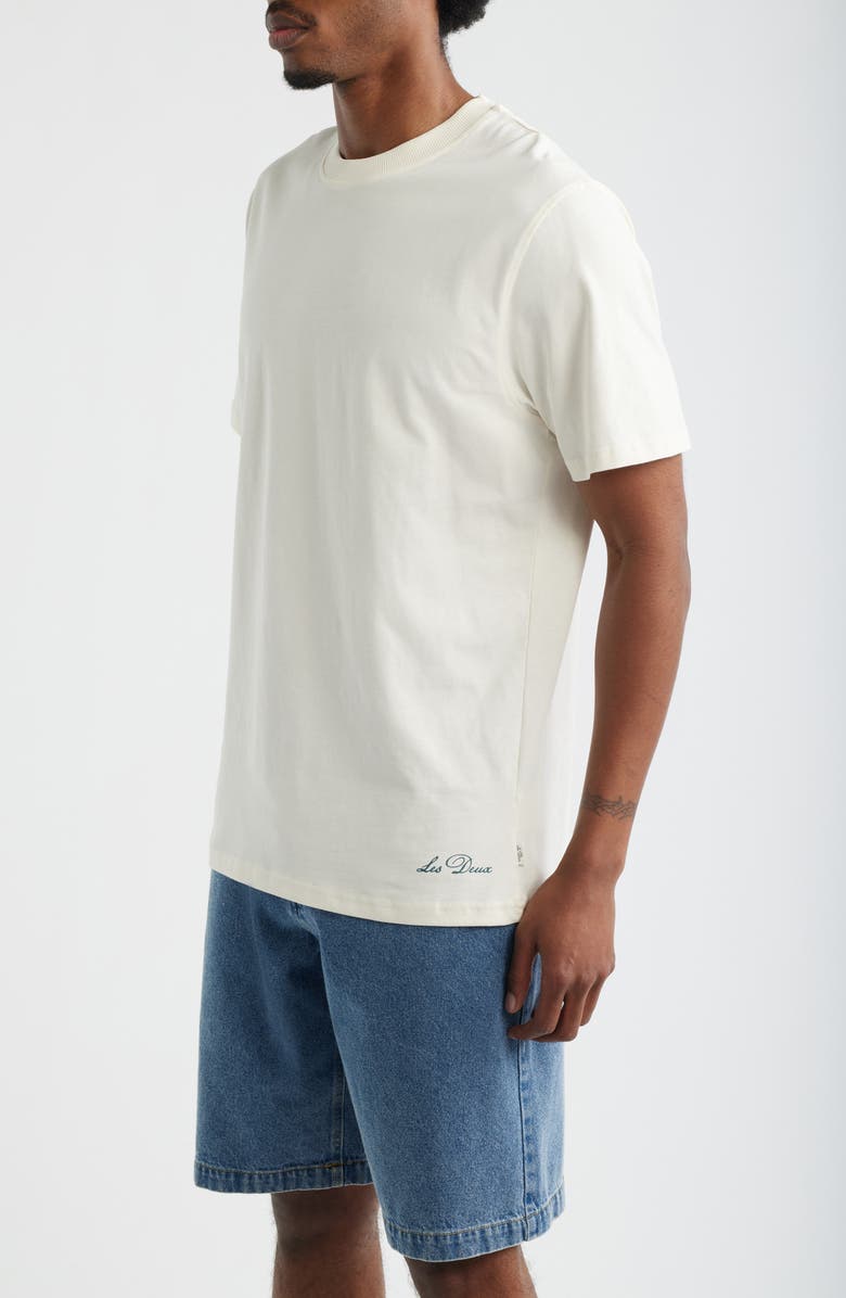 Les Deux Ben Artist Organic Cotton T-Shirt, Alternate, color, Eggnog White