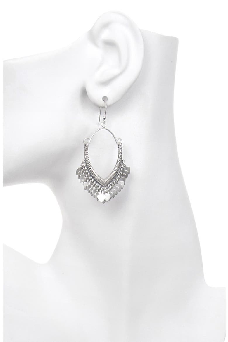 'Veils' Drop Earrings, Alternate, color, SILVER