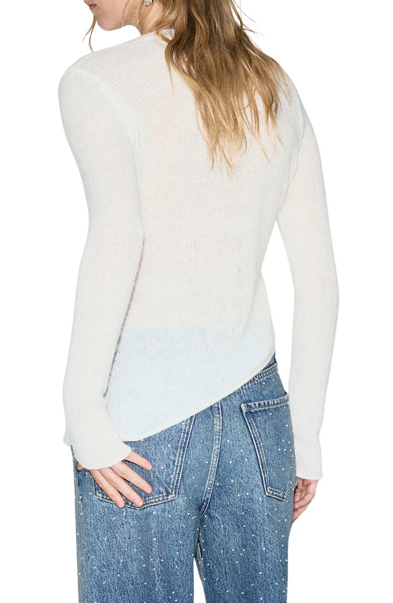 MANGO Asymmetric Alpaca & Wool Blend Sweater, Alternate, color, 