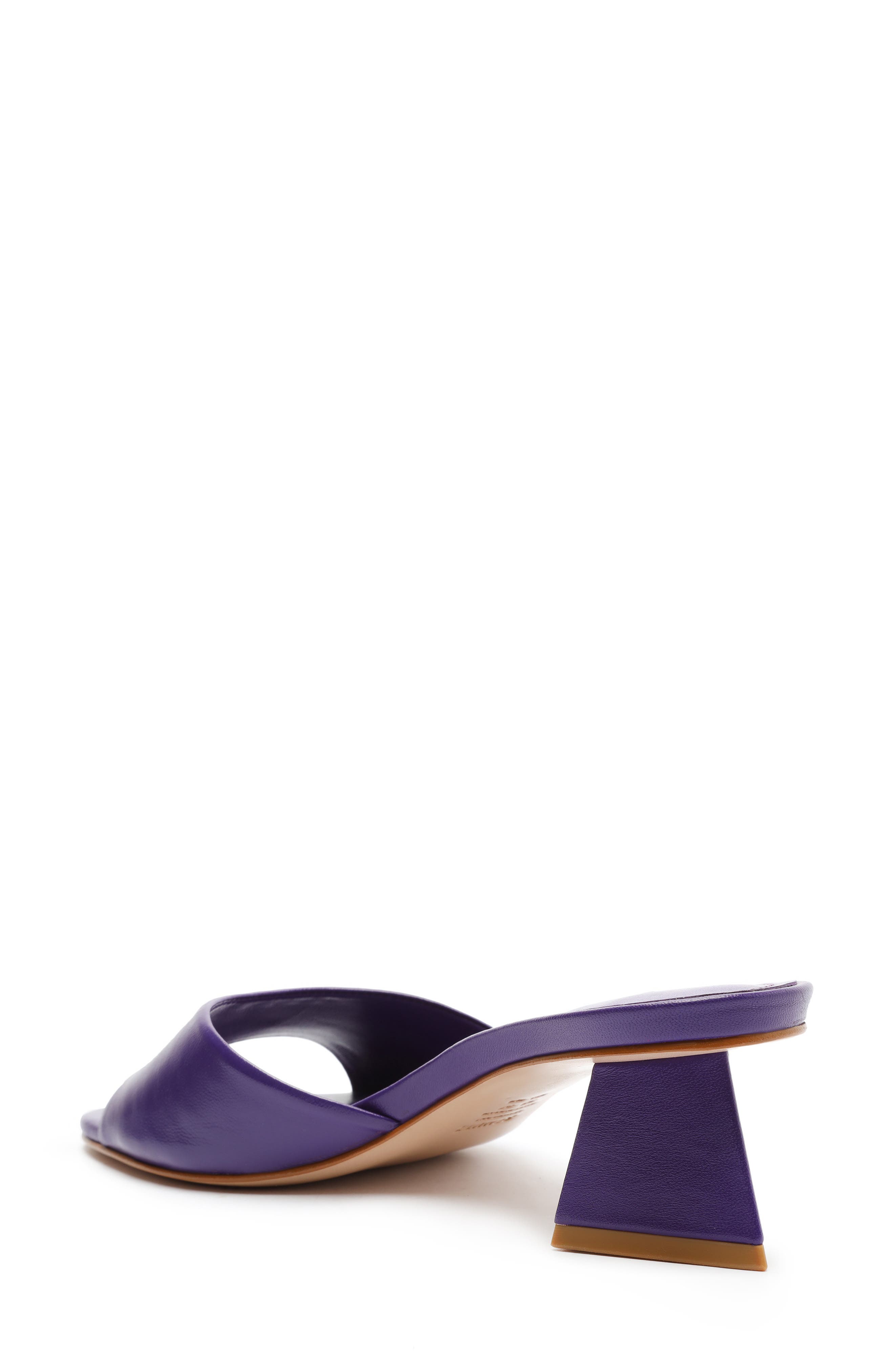 Schutz Schut Lizah Lo Slide Sandal, Alternate, color, Purple Cherry