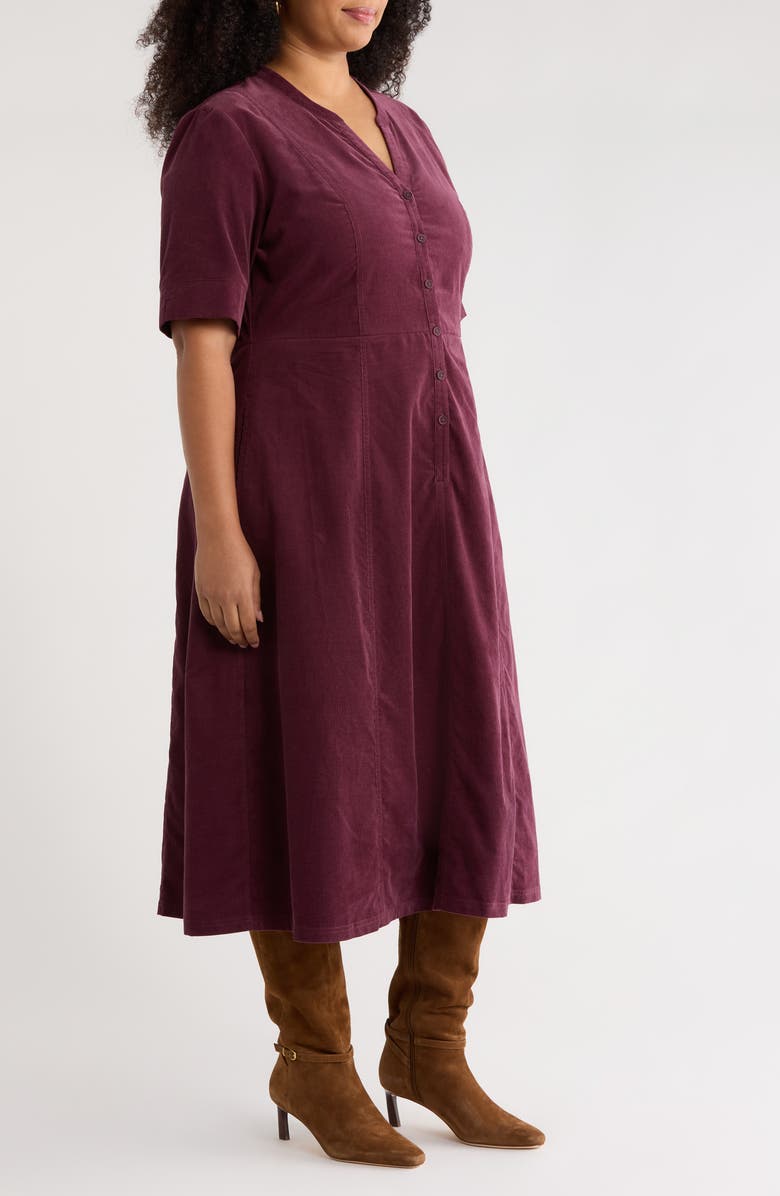 Seasalt Cornwall Wightwick Organic Cotton Denim Midi Dress, Alternate, color, Dark Hellebore