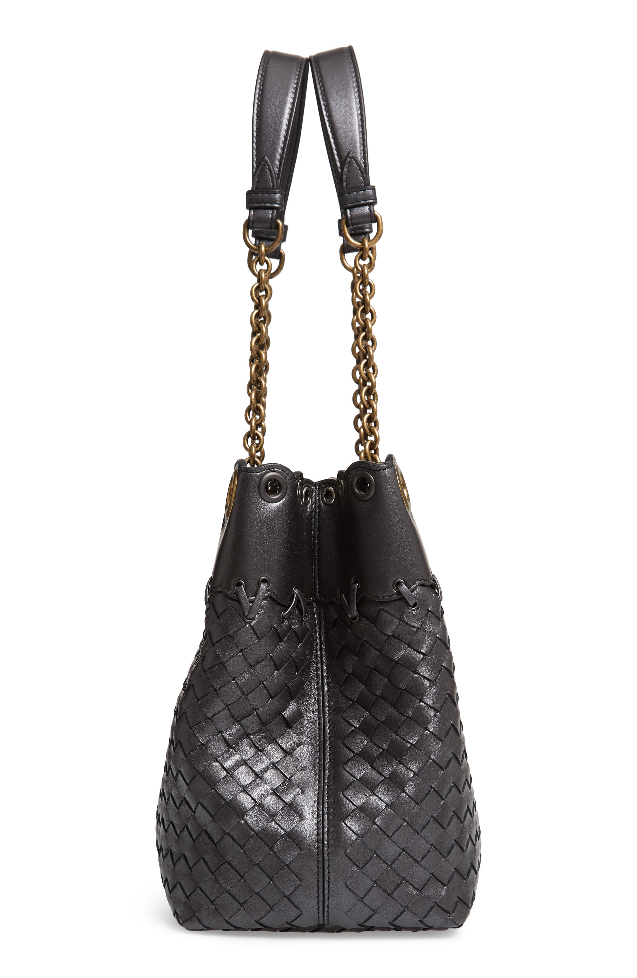 Bottega Veneta Intrecciato Leather Tote Bag, Alternate, color, 