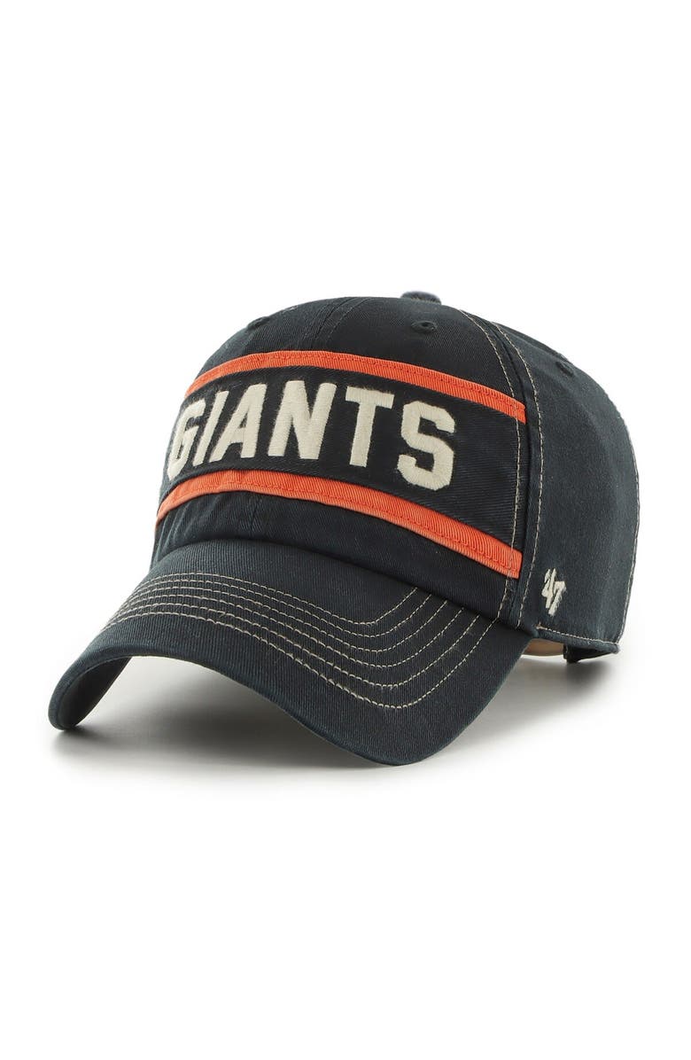 '47 Men's '47 Black San Francisco Giants Hard Count Clean Up Adjustable Hat, Alternate, color, Black