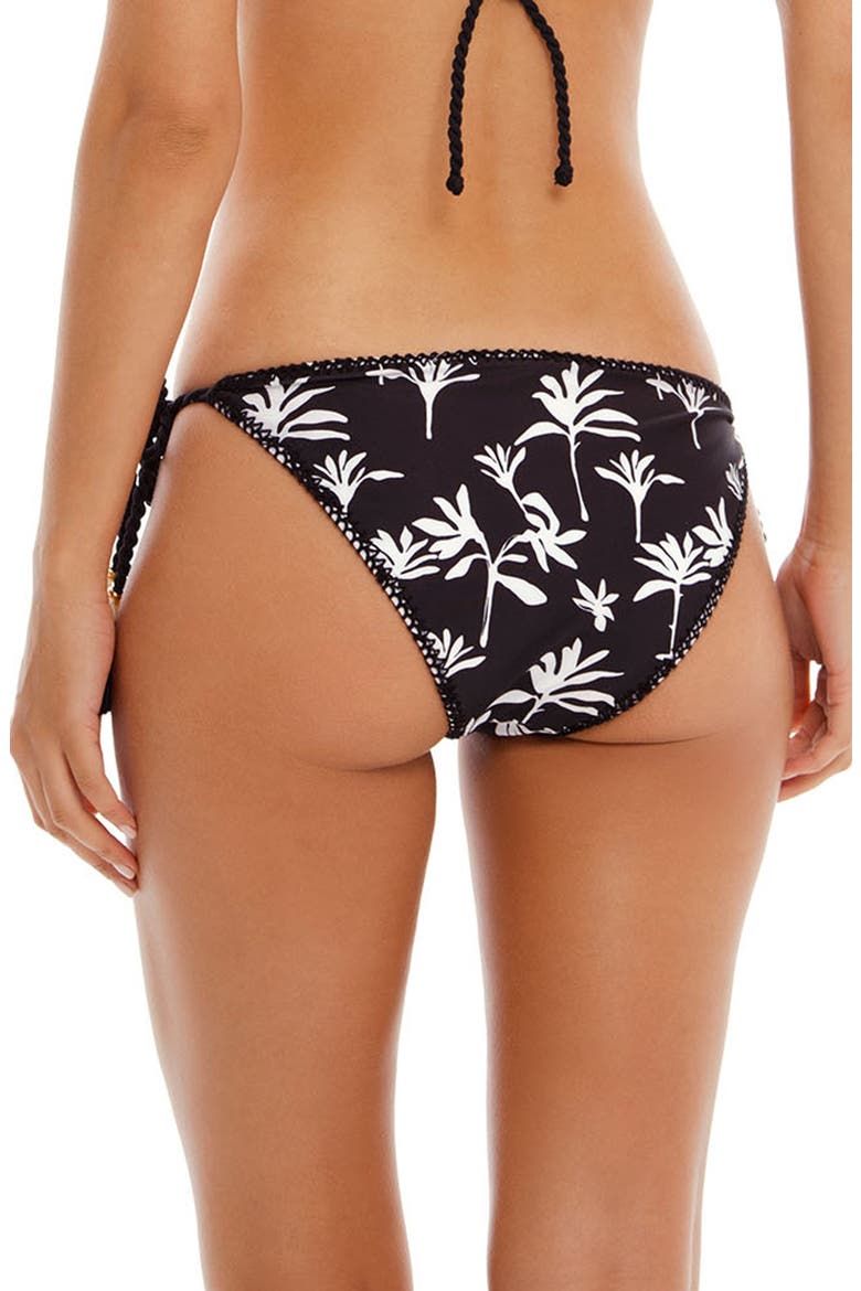Embroidered Reversible Bikini Bottoms, Alternate, color, BLACK