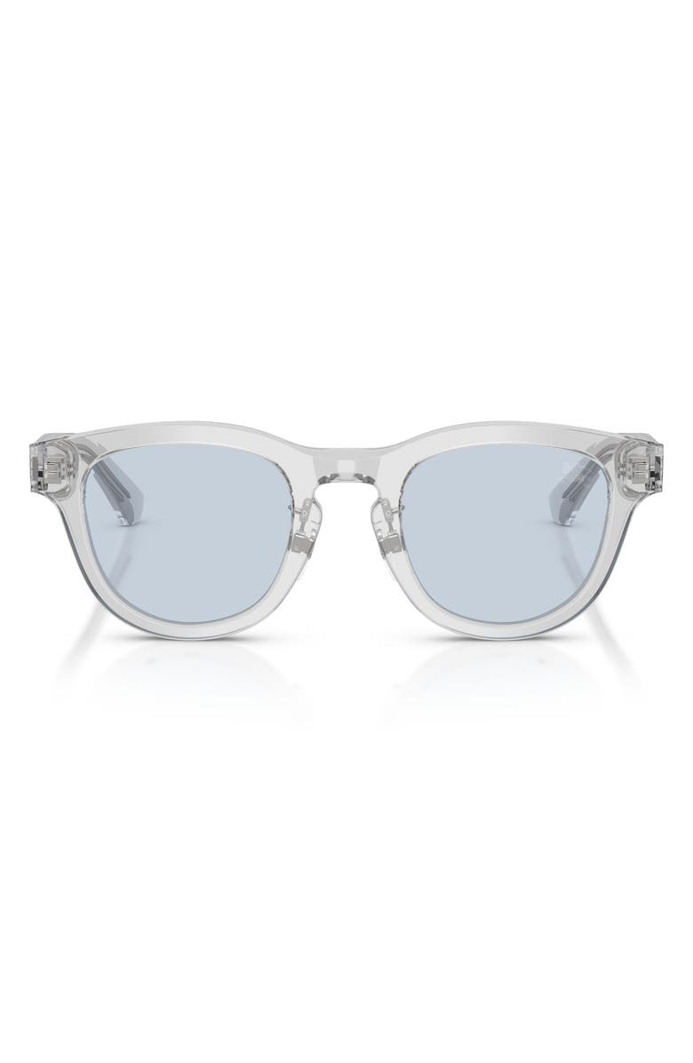 Burberry 48mm Phantos Sunglasses, Main, color, Grey / Azure