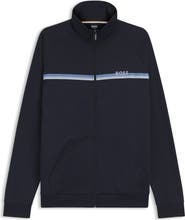 BOSS Authentic Chest Stripe Cotton Track Jacket