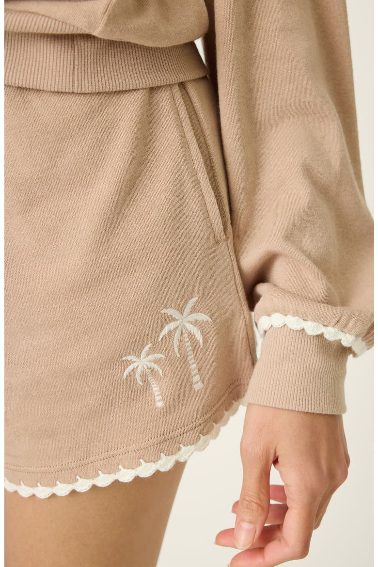 Palms Away Lounge Shorts, Alternate, color, WARM TAUPE
