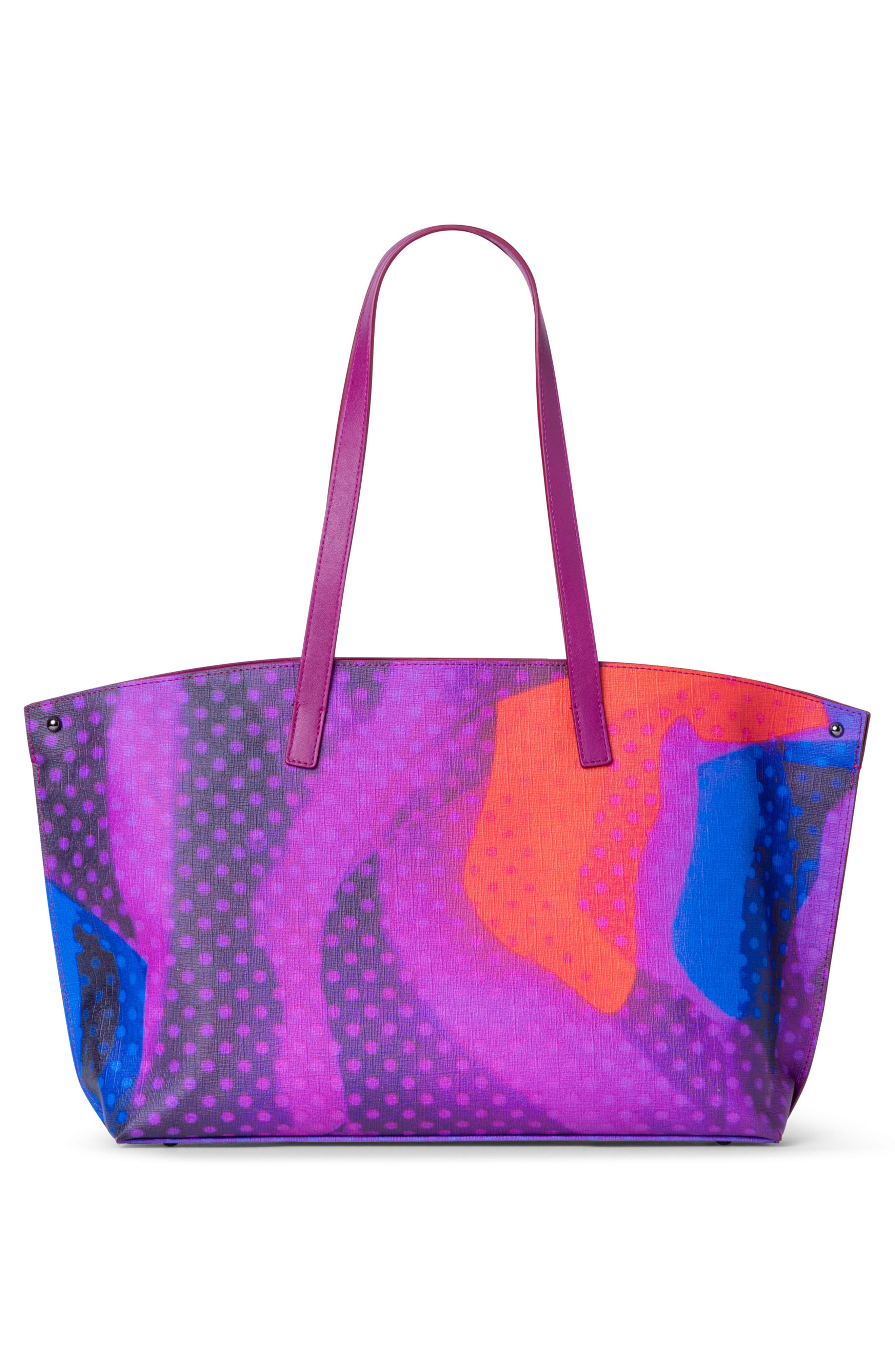 Akris Small AI Super Print Canvas Convertible Tote, Alternate, color, 