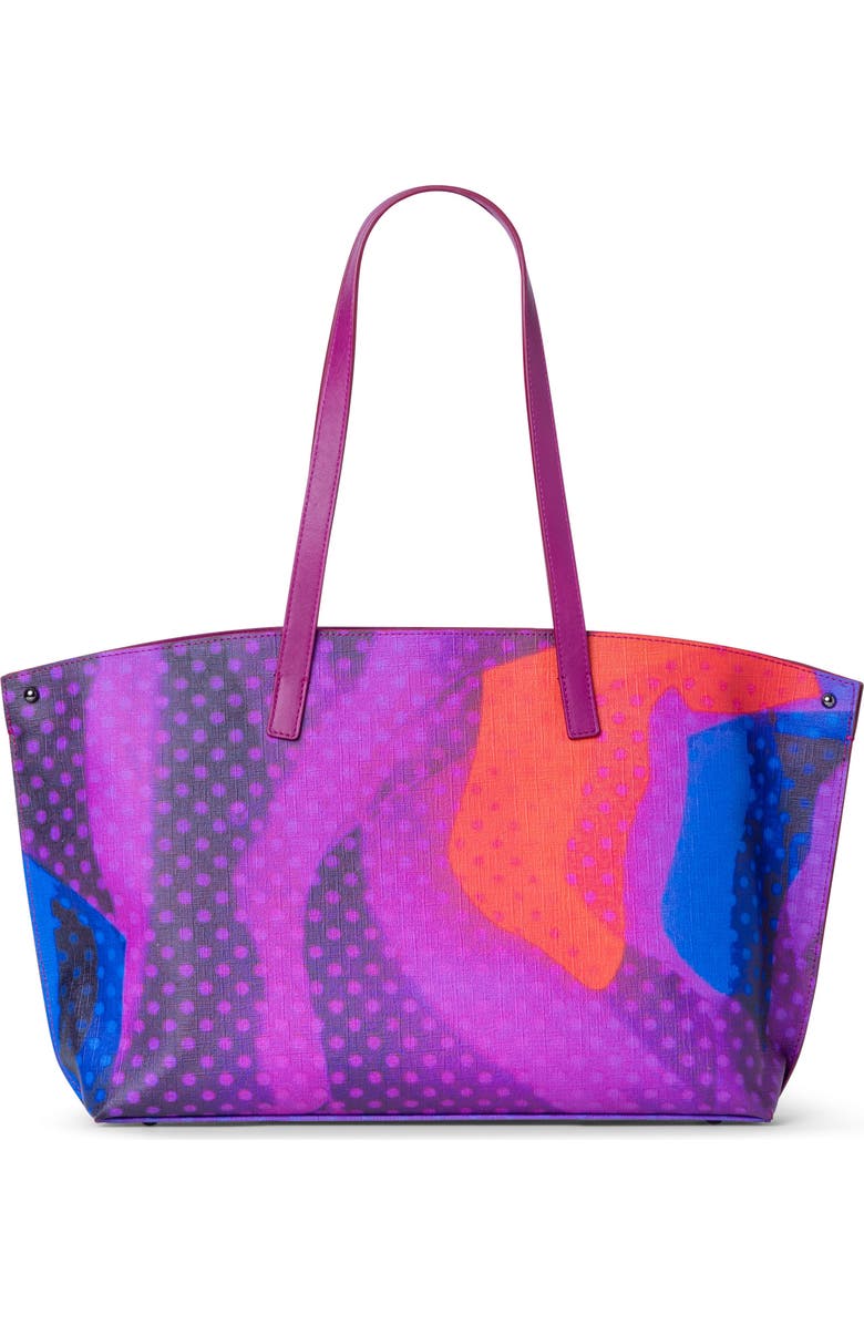 Akris Small AI Super Print Canvas Convertible Tote, Alternate, color,
