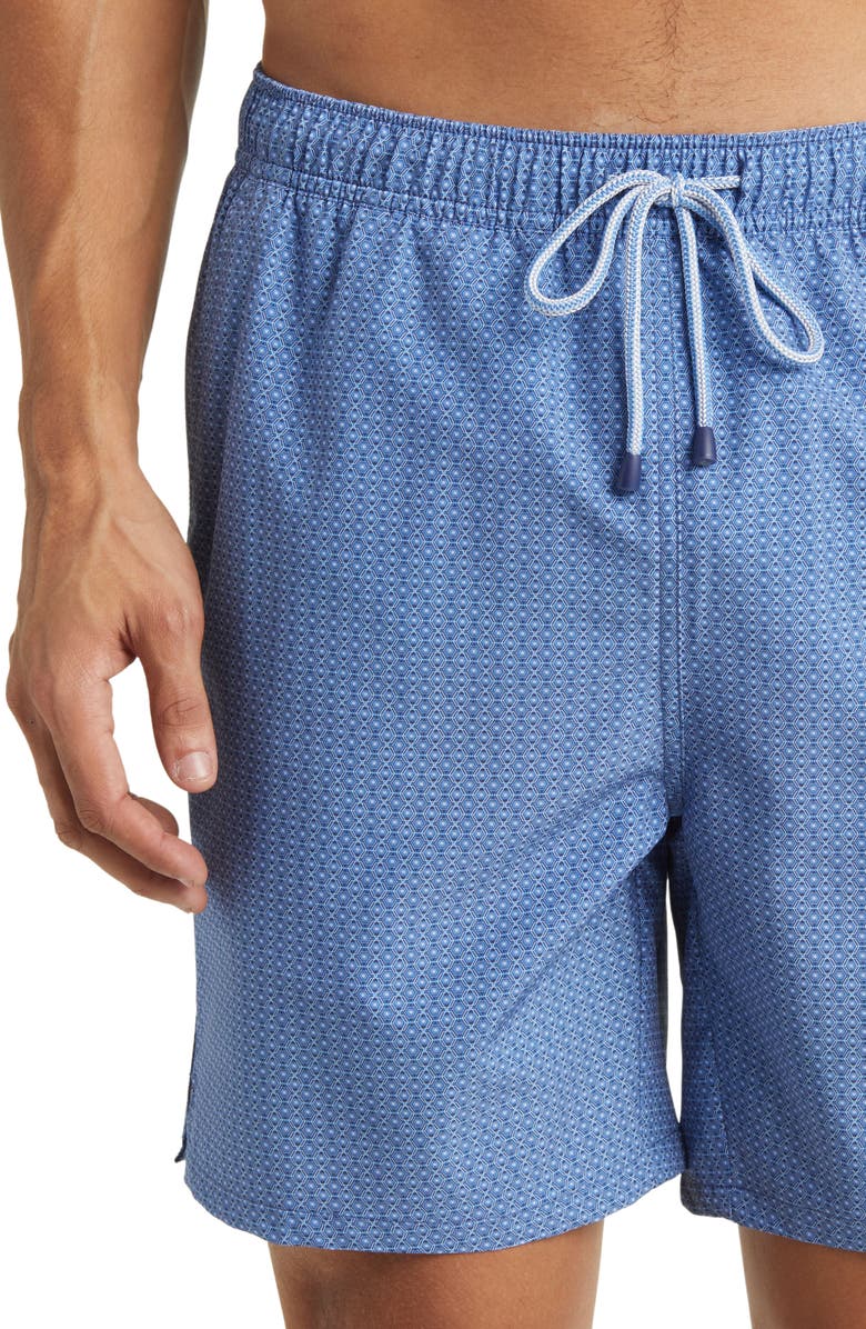 Peter Millar Gitano Micropattern Swim Trunks, Alternate, color, 