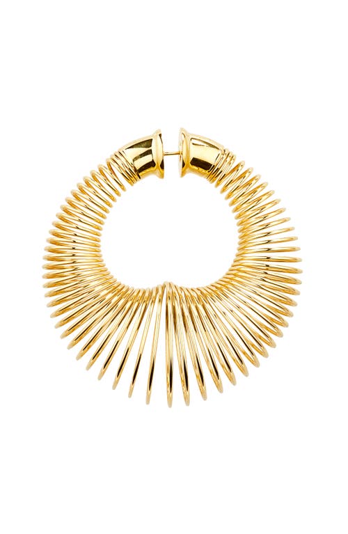 Alaïa Spiral Small Hoop Earrings In Gold