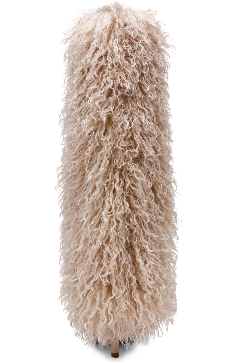 Steve Madden Icon Faux Fur Knee High Boot, Alternate, color, Off-White