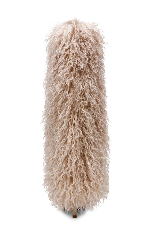 Steve Madden Icon Faux Fur Knee High Boot In Neutral