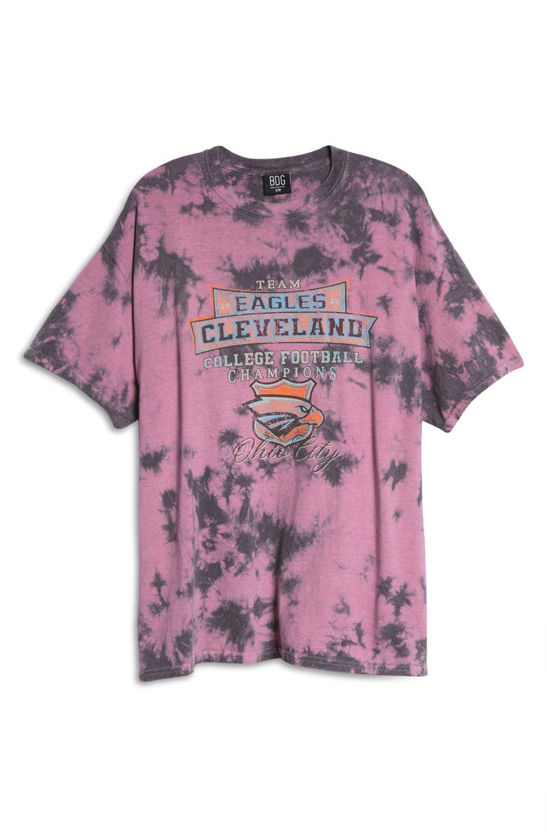 BDG Urban Outfitters Eagles Tie Dye Dad Graphic Tee, Alternate, color, 