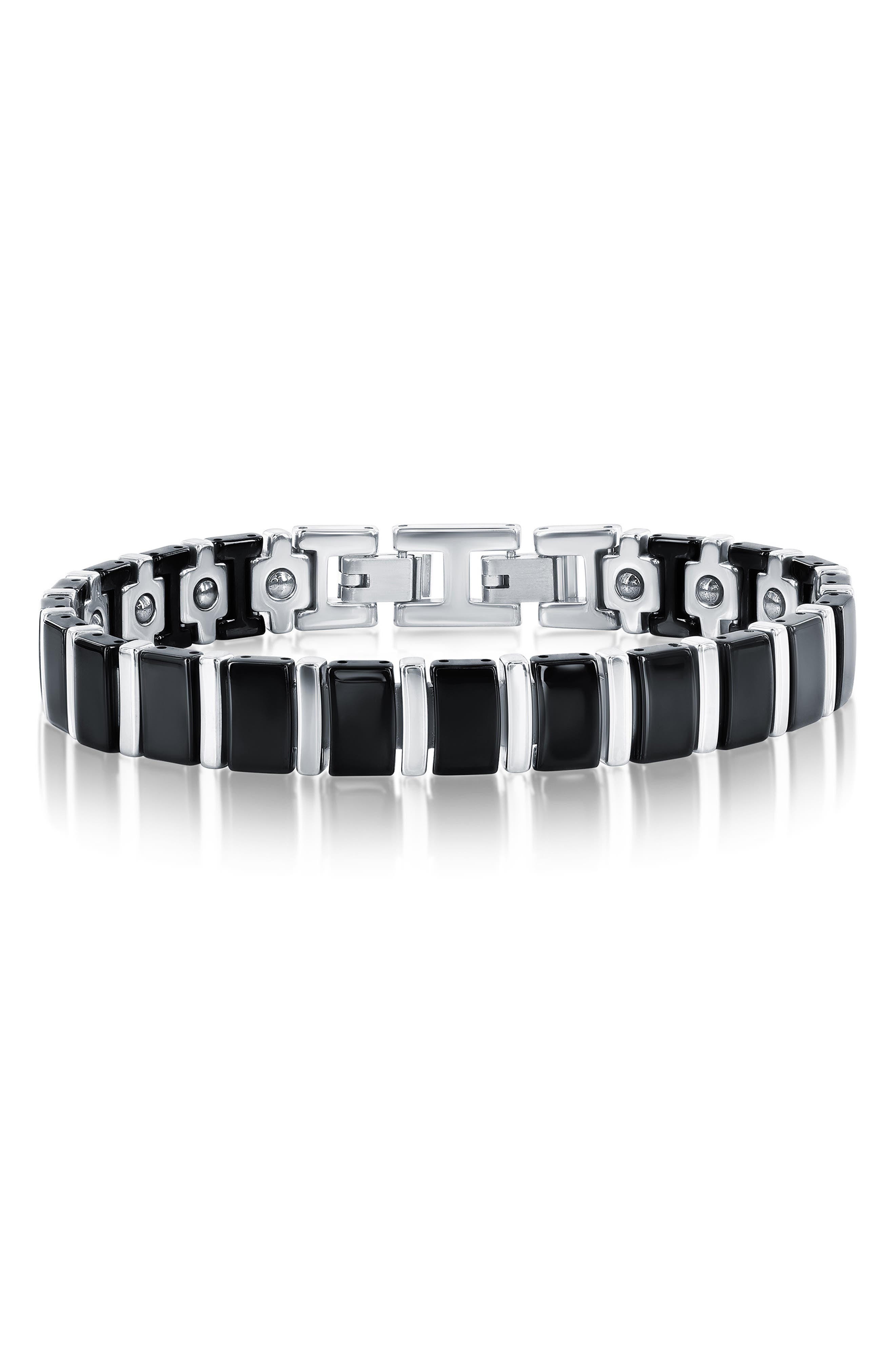 BLACKJACK Men's Link Two-Tone Bracelet