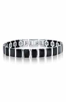 BLACKJACK Men's Link Two-Tone Bracelet