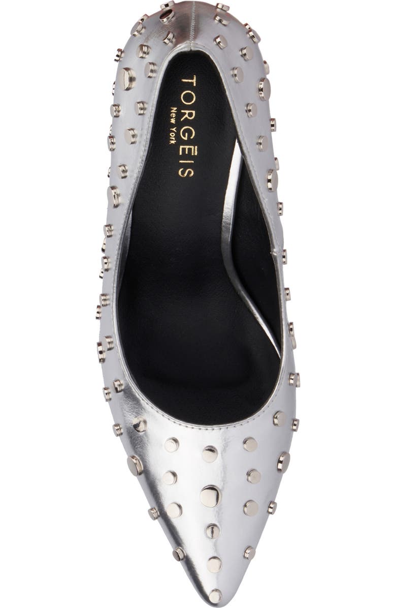 TORGEIS Zoelle Studded Pump, Alternate, color, Silver