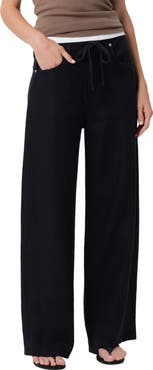 Citizens of Humanity Brynn Drawstring Waist Wide Leg Linen Pants