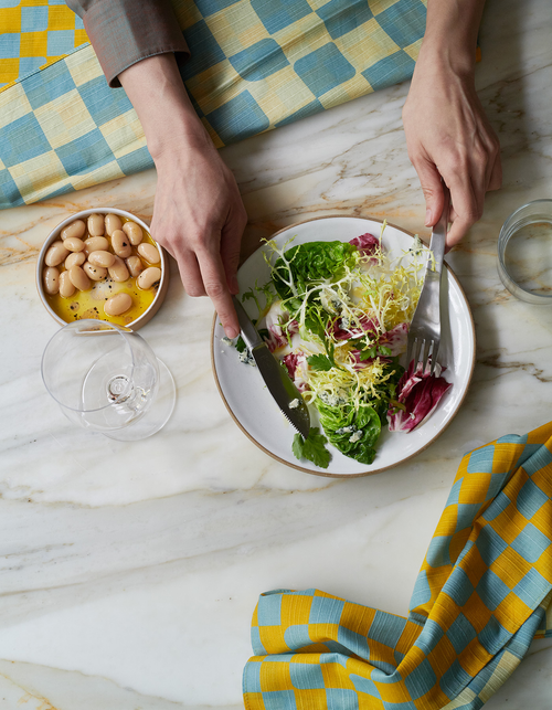 Tortuga Forma Double Sided Dinner Napkin Set In Sky At Urban Outfitters In Multi