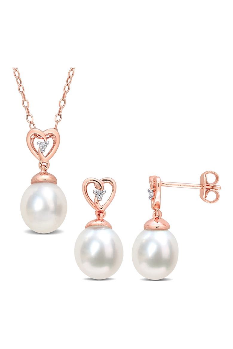 South Sea Cultured Freshwater Pearl Pendant Necklace, Main, color, WHITE