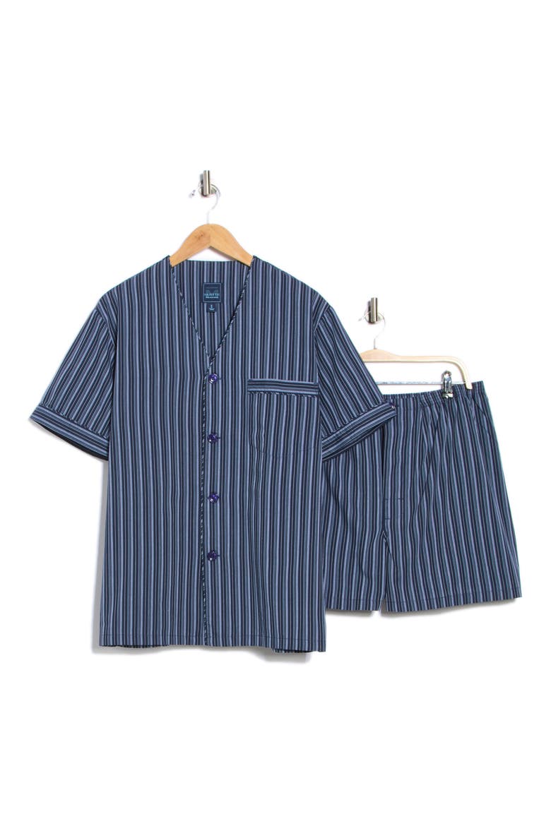 Breeze Short Pajamas, Alternate, color, NAVY