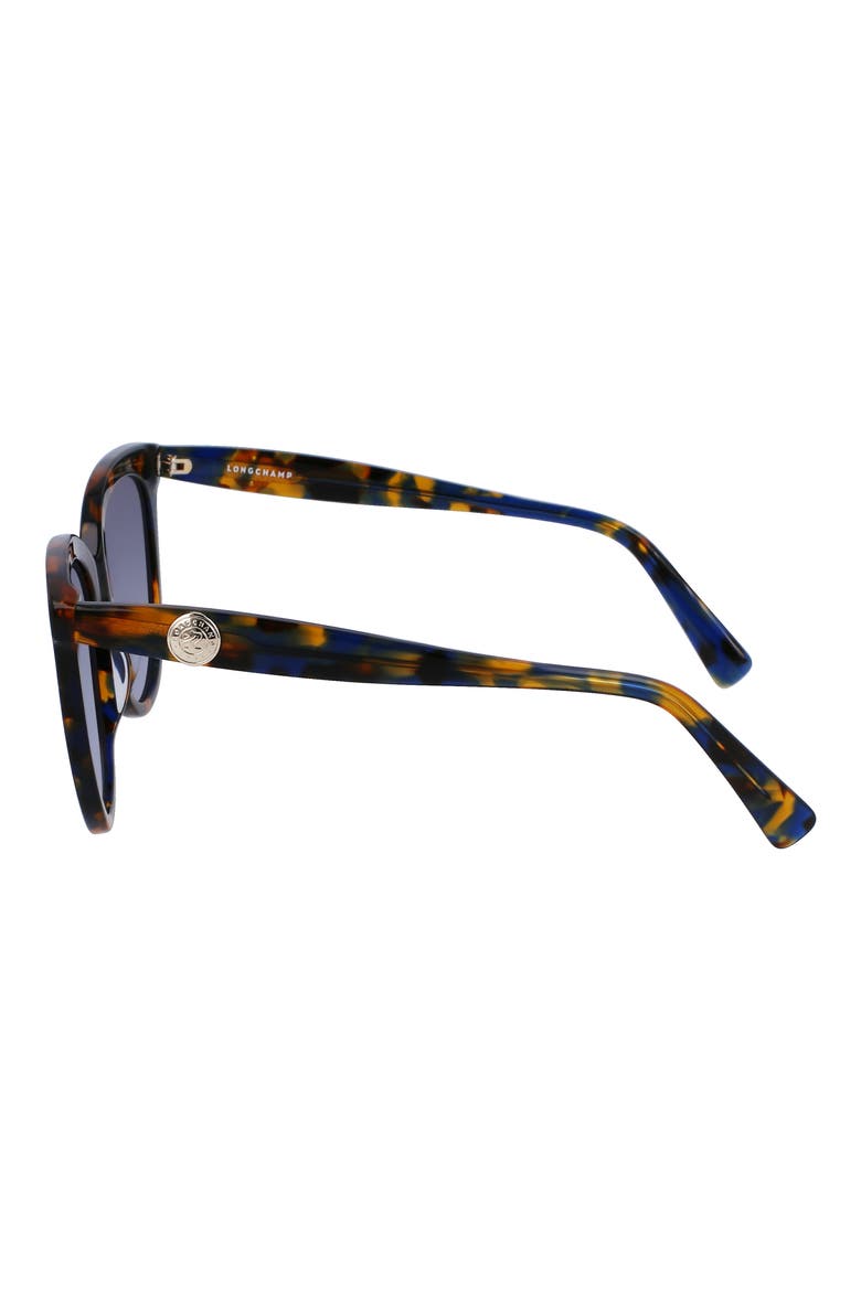 54mm Gradient Tea Cup Sunglasses, Alternate, color, HAVANA BLUE