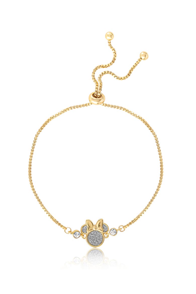 Glitter Crystal Lariat Bracelet, Main, color, Gold