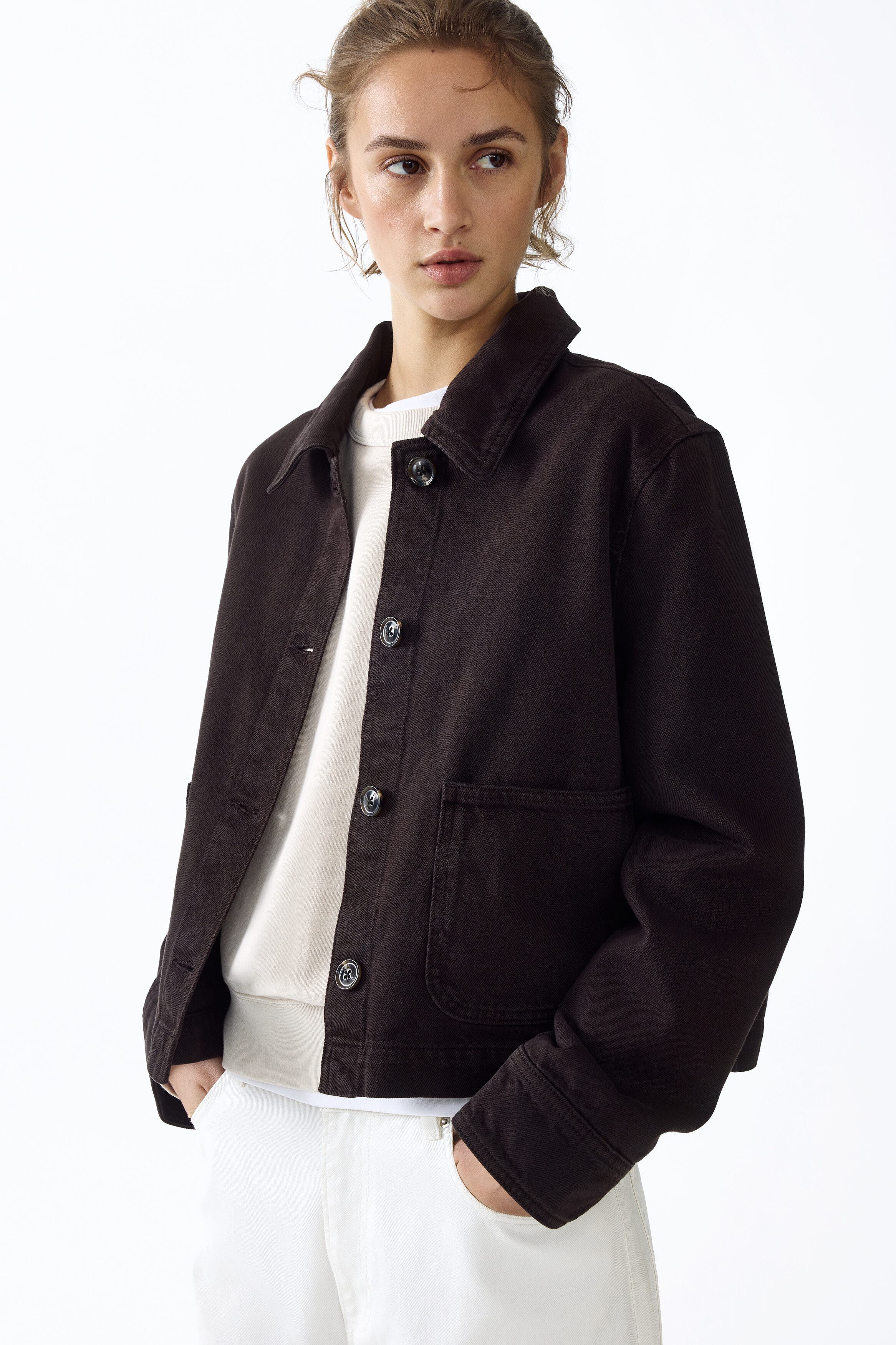 Cotton Twill Shacket - image 2