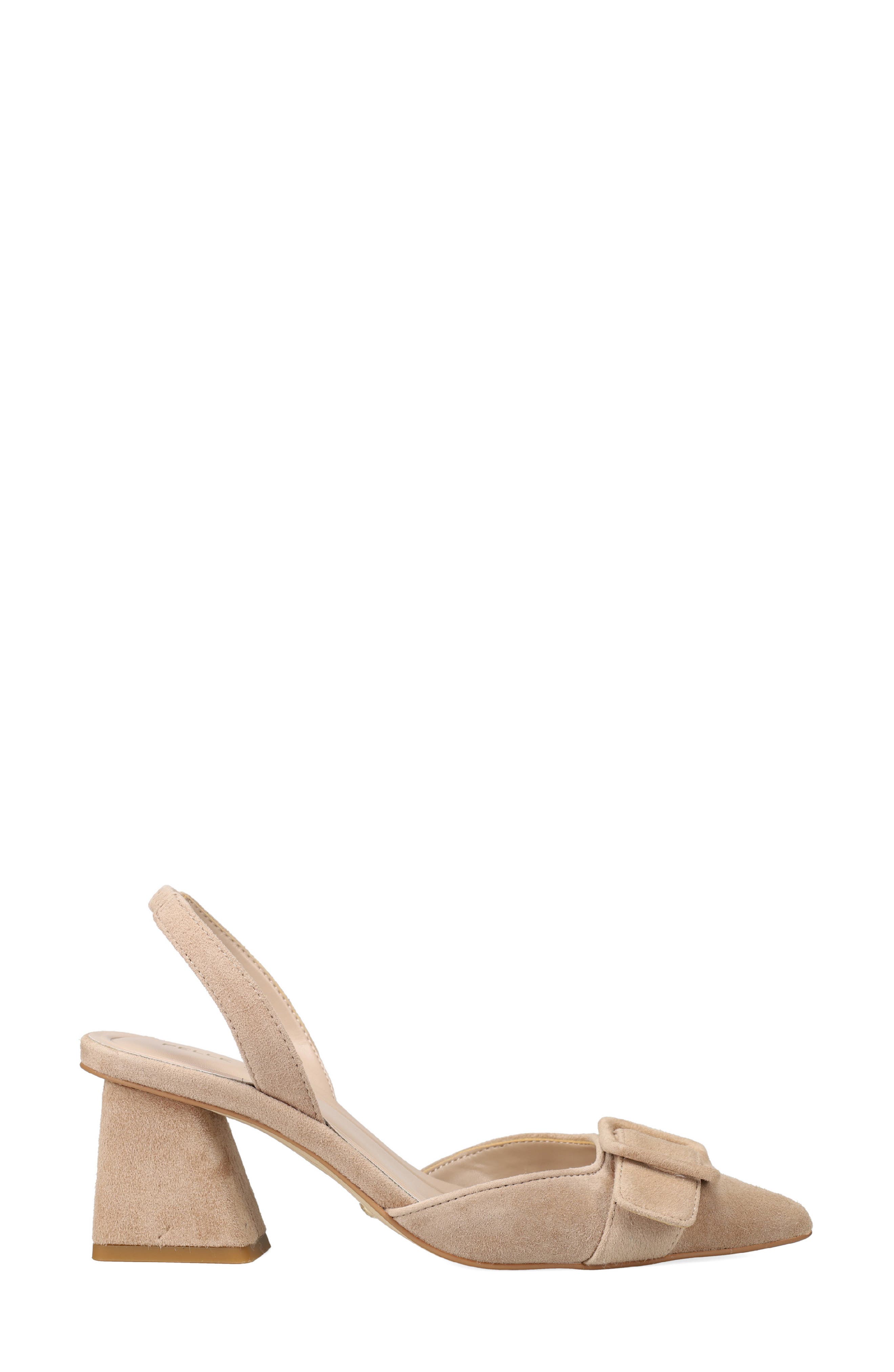 Imia Slingback Pointed Toe Pump, Alternate, color, LATTE