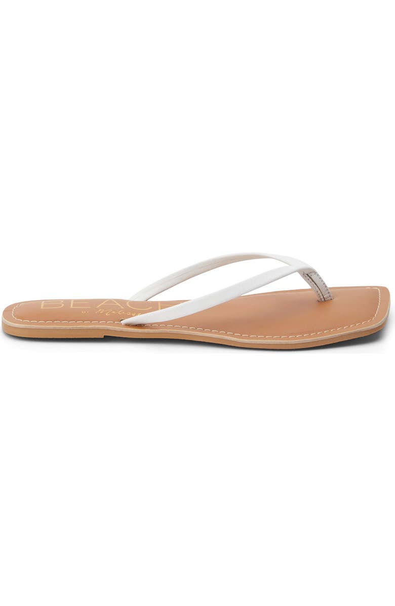 BEACH BY MATISSE Bungalow Flip Flop, Alternate, color, White