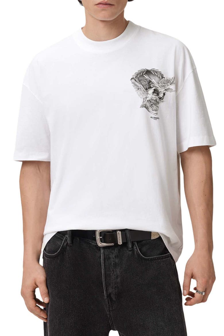 Mysteries Cotton Graphic T-Shirt, Main, color, OPTIC WHITE