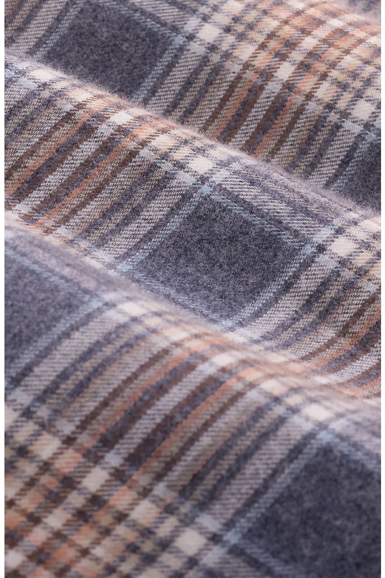 Axel Shaped Fit Plaid Button-Up Shirt, Alternate, color, SLATE