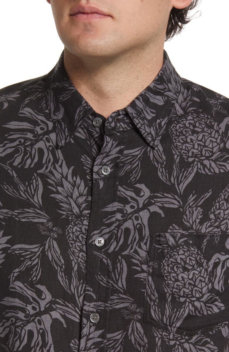 Rails Carson Pineapple Short Sleeve Button-Up Shirt, Alternate, color,