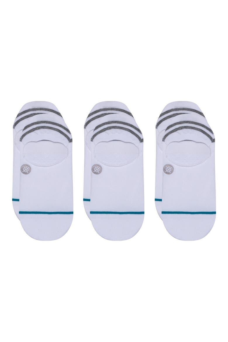 Gamut 3-Pack No-Show Liner Socks, Main, color, WHITE