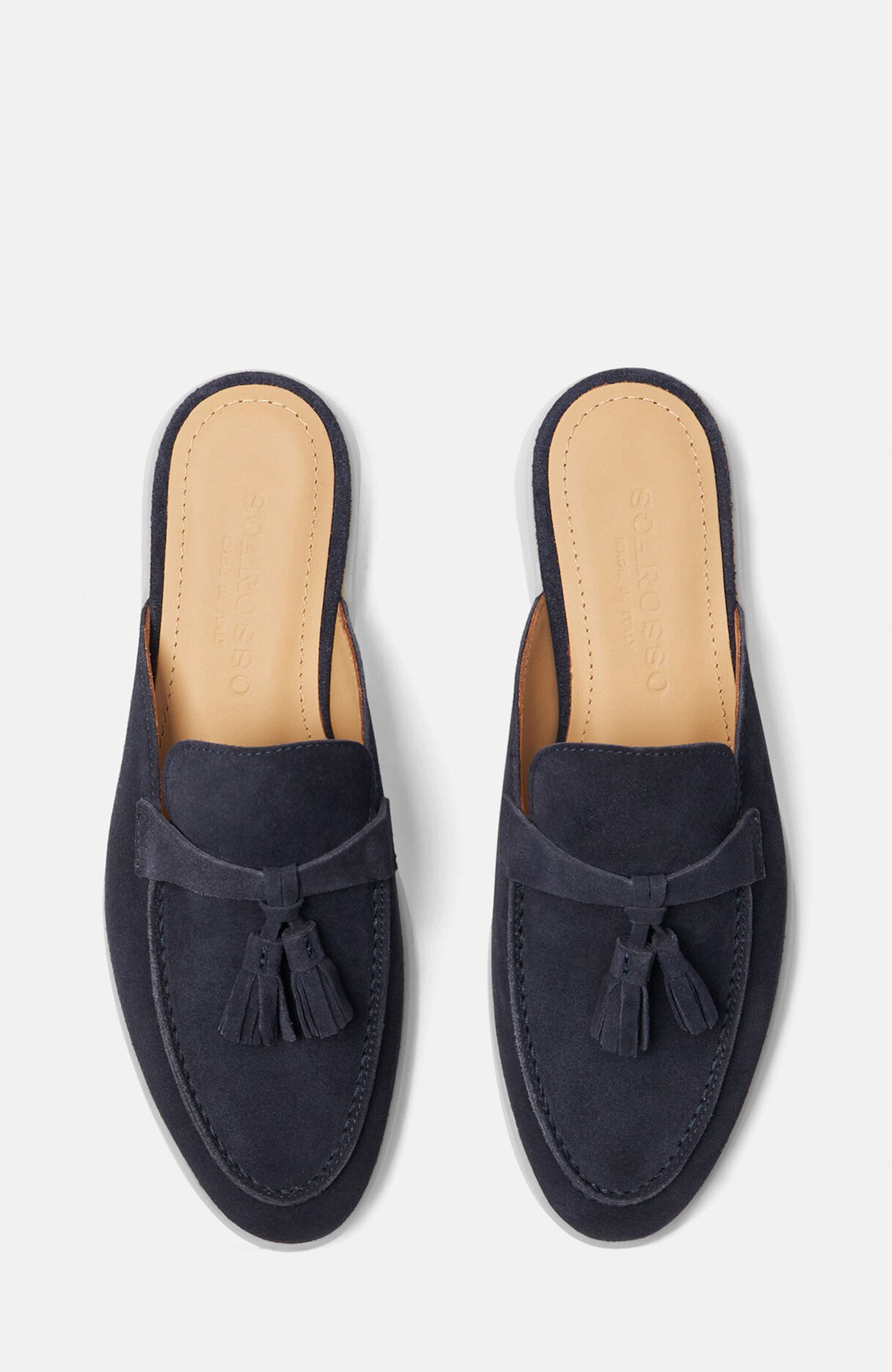 Lucrezia Mules, Alternate, color, Blue - Suede