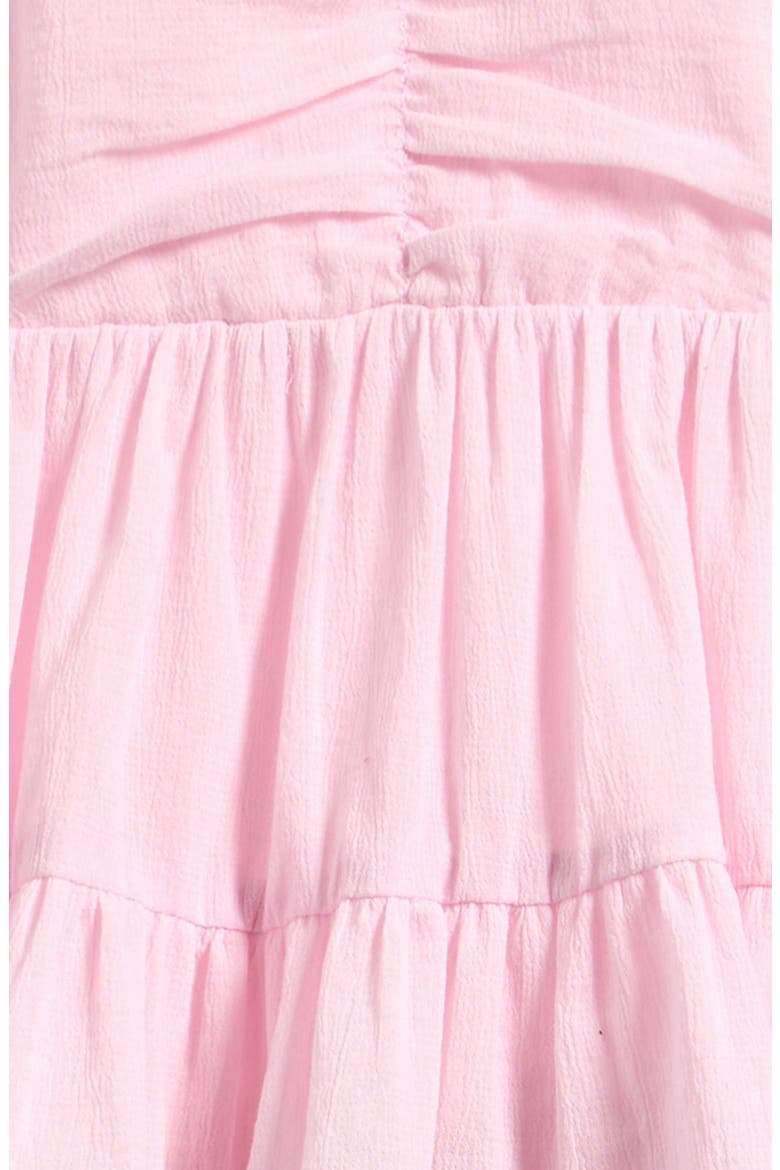 Kids' Smocked Waist Cotton Peasant Skirt, Alternate, color, PINK GUAVA