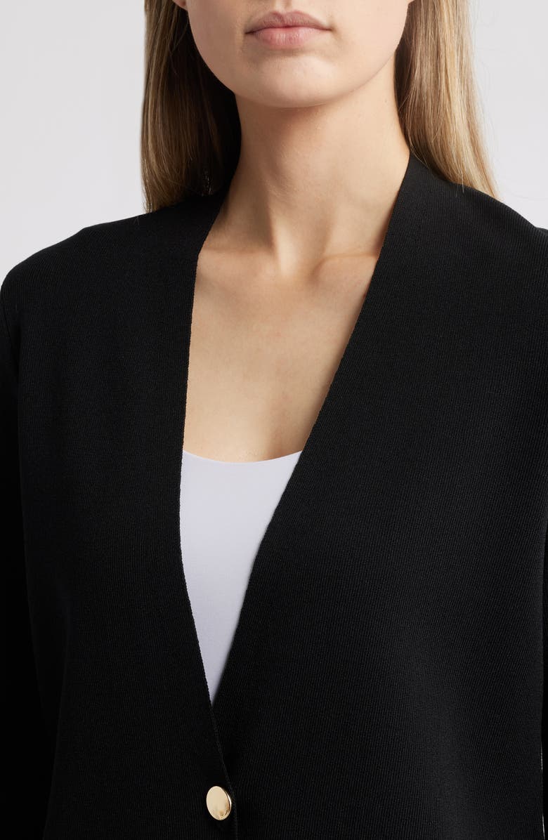 Anne Klein One Button Cardigan, Alternate, color, 
