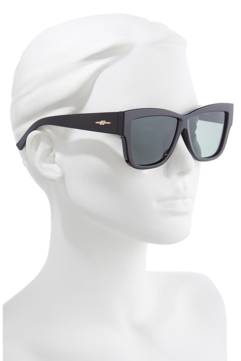 Eclipse 57mm Sunglasses, Alternate, color, BLACK/ KHAKI