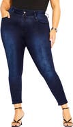 City Chic Harley High Waist Skinny Jeans