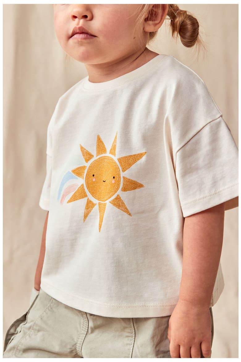 Kids' Sunshine Cotton Graphic T-Shirt & Joggers Set, Alternate, color, SAGE GREEN